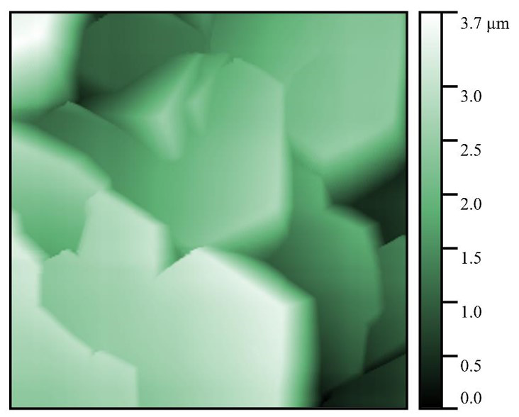 Пленка GaN. Топография. Полуконтактный метод.