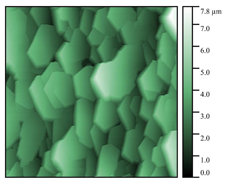 Пленка GaN. Топография. Полуконтактный метод.