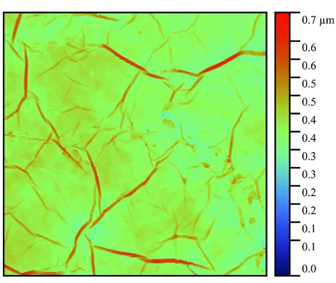 Пленка восстановленного оксида графена (GO). Полуконтактный метод.